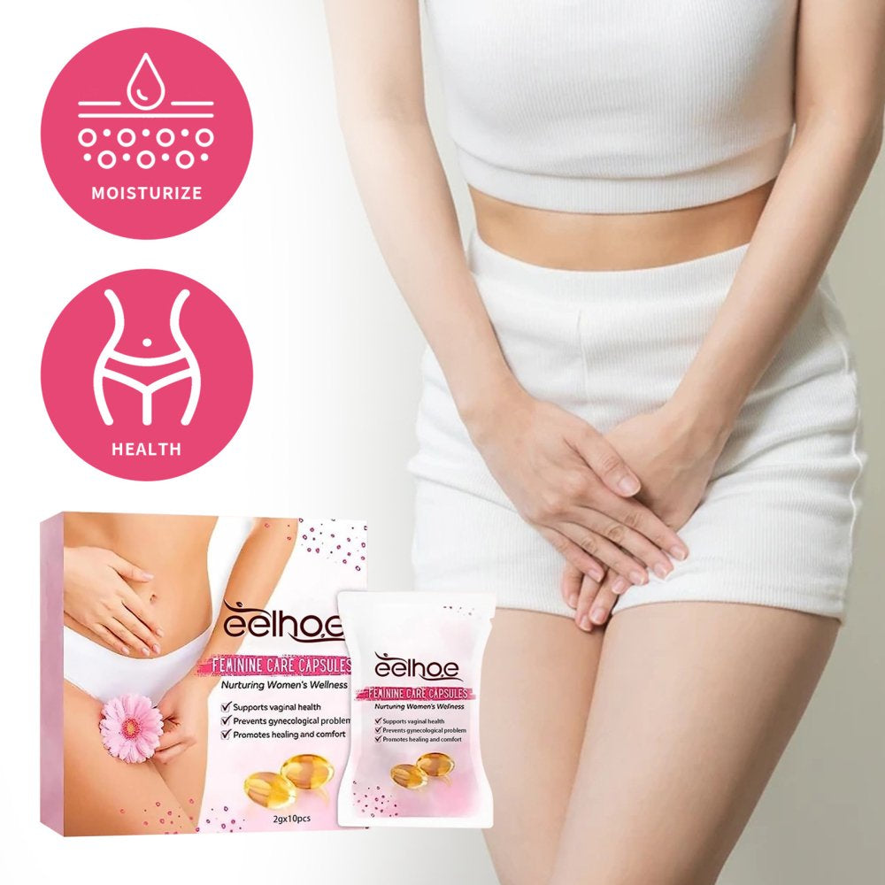 10Pcs Feminine Care Capsules Supports Vaginal Health Capsules for Healthy Firm Girly Pink Vagina