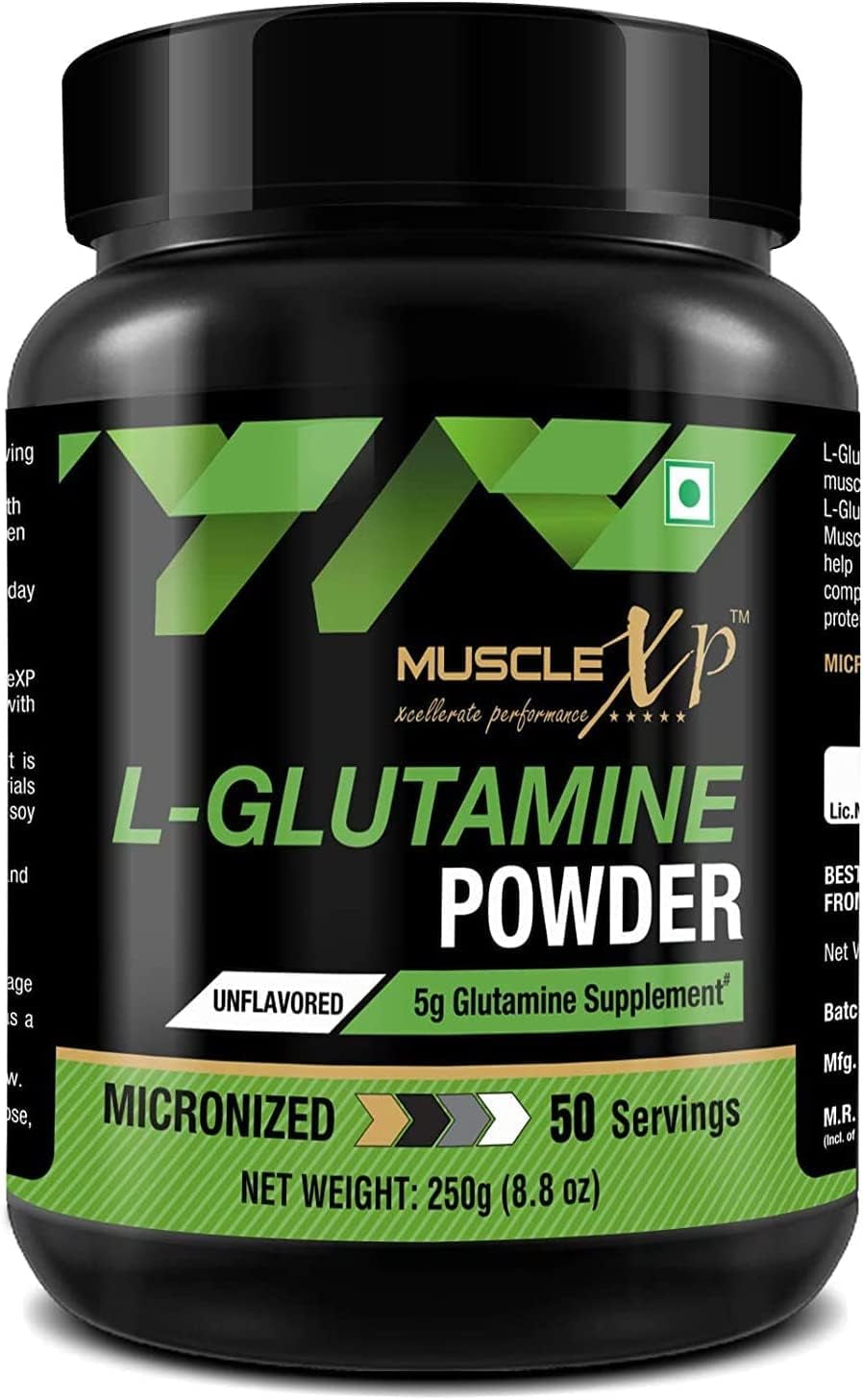 SJH Musclexp Micronized L-Glutamine Powder - 250G, Unflavored