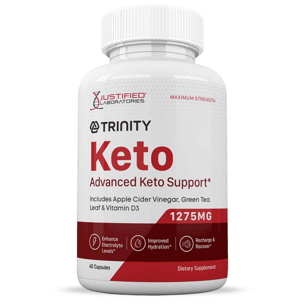 Trinity Keto ACV Pills 1275Mg Alternative to Gummies Dietary Supplement 60 Capsules