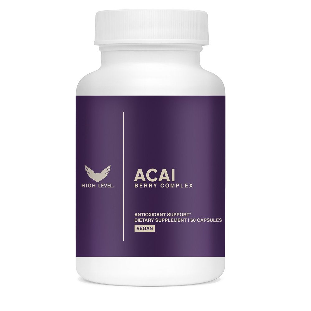 High Level Acai Berry Complex | Super Fruit Antioxidants | 60 Capsules, Gluten Free