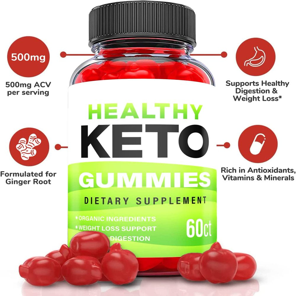 (5 Pack) Healthy Keto ACV Gummies - Supplement for Weight Loss - Energy & Focus Boosting Dietary Supplements for Weight Management & Metabolism - Fat Burn - 300 Gummies