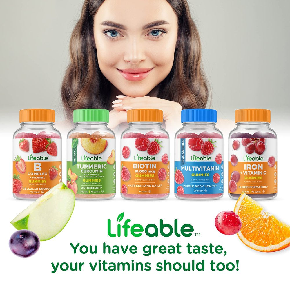 Lifeable Collagen and Biotin - 90 Gummies