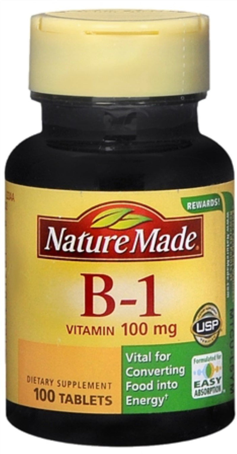 Nature Made Vitamin B-1 100 Mg Tablets 100 Tablets - (Pack of 2)