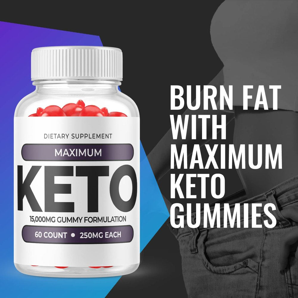 (1 Pack) Maximum Keto Gummies - Supplement for Weight Loss - Energy & Focus Boosting Dietary Supplements for Weight Management & Metabolism - Fat Burn - 60 Gummies