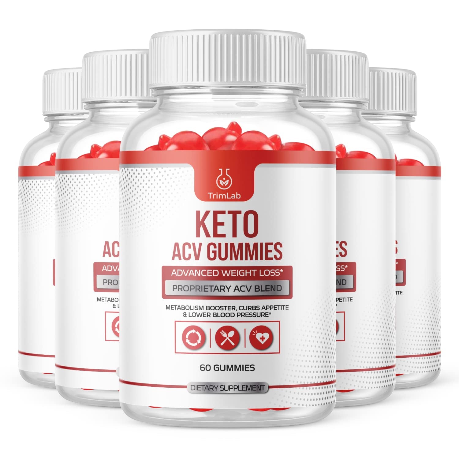 Trimlab Keto ACV Gummies, Trimlab Keto Gummies (5 Pack)