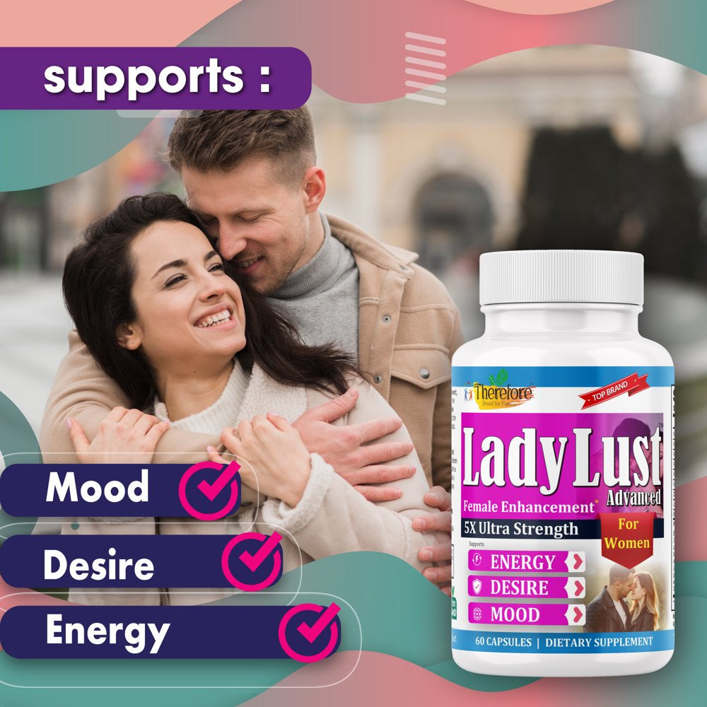 Energy Booster for Women, Mood Pills Energy Supplements for Women Boosting Passion, Desire & Excitement (60Ct) by Therefore