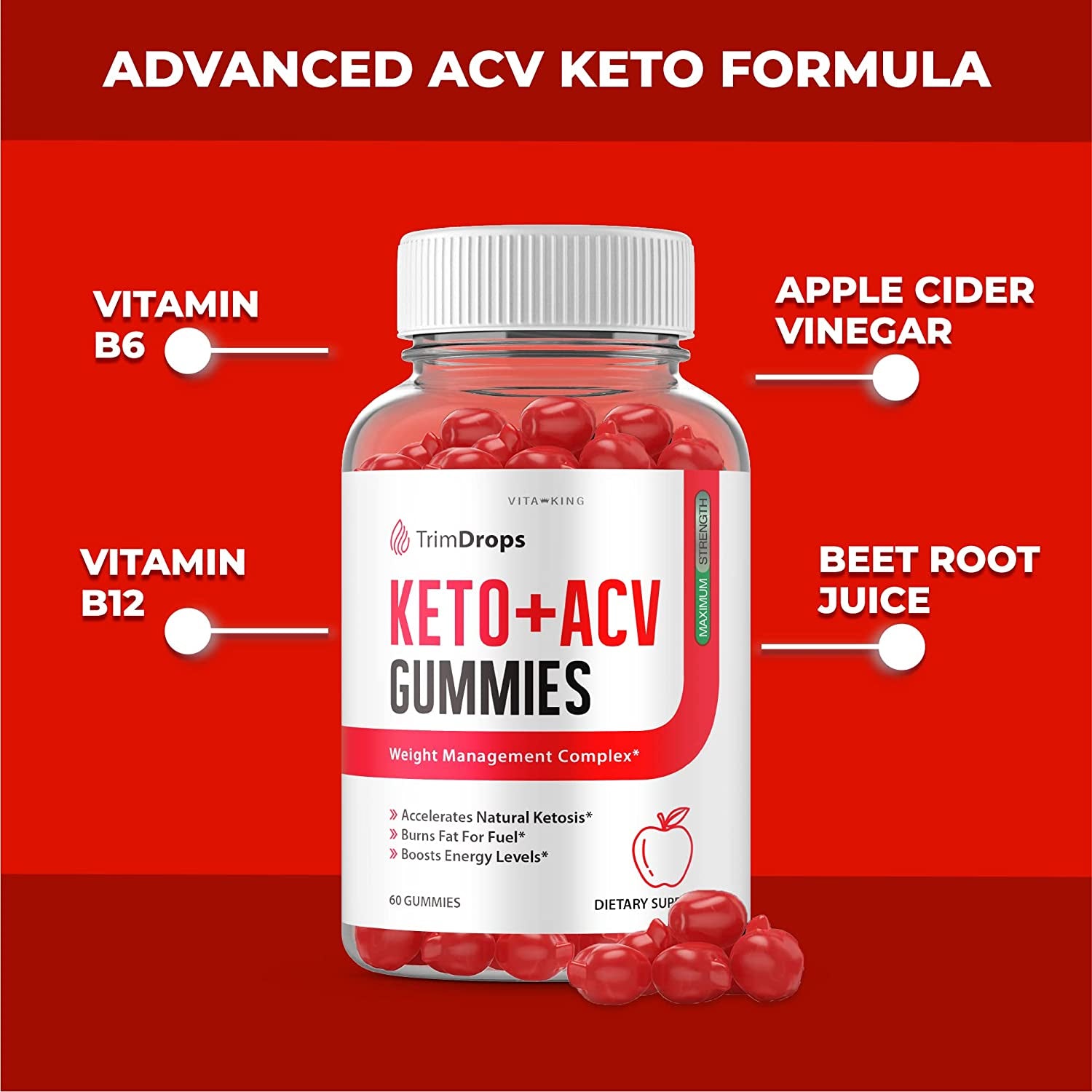 (5 Pack) Trim Drops Keto ACV Gummies Advanced Trim Drops Keto Gummies Ketosis Formula Trim Drops Keto Gummies ACV (300 Gummies)