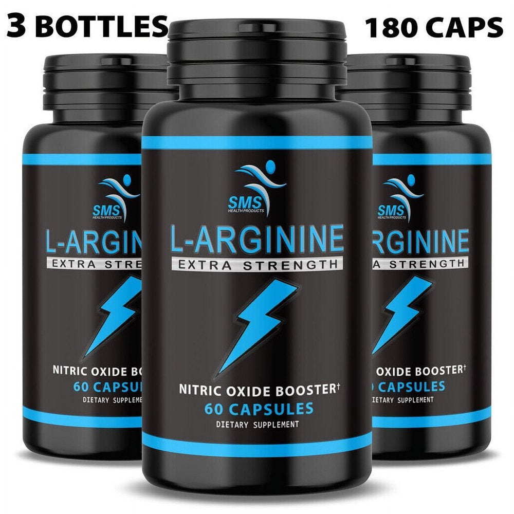 L-Arginine Beet Root 60 Caps Each Protein Build Nitric Oxide Circulation Boost Aid Pack of 3