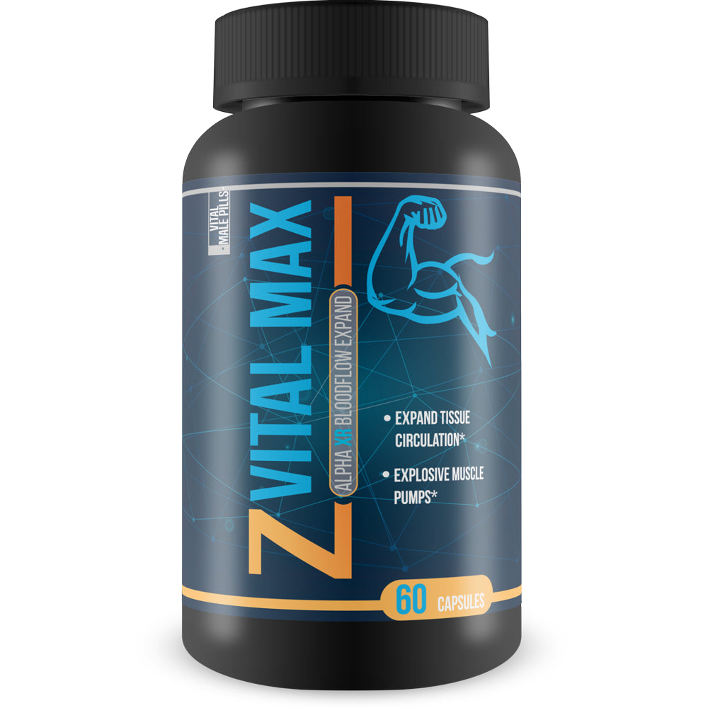 Z Vital Max Nitric Oxide - Alpha XR Bloodflow Expand - Expand Veins and Tissues with Increased Blood Flow - Contains L-Arginine a Natural Vasodialator - Great for Preworkout or Pre Activity