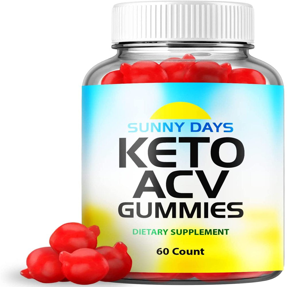 (1 Pack) Sunny Days Keto ACV Gummies - Supplement for Weight Loss - Energy & Focus Boosting Dietary Supplements for Weight Management & Metabolism - Fat Burn - 60 Gummies