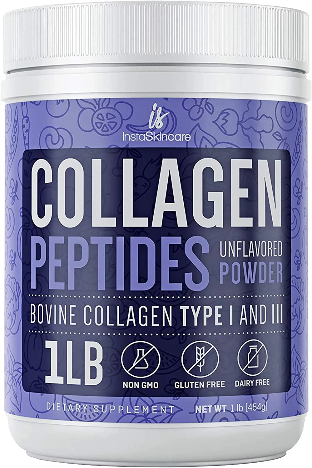 Premium Collagen Peptides Powder Hydrolyzed Anti-Aging Protein 1 LB