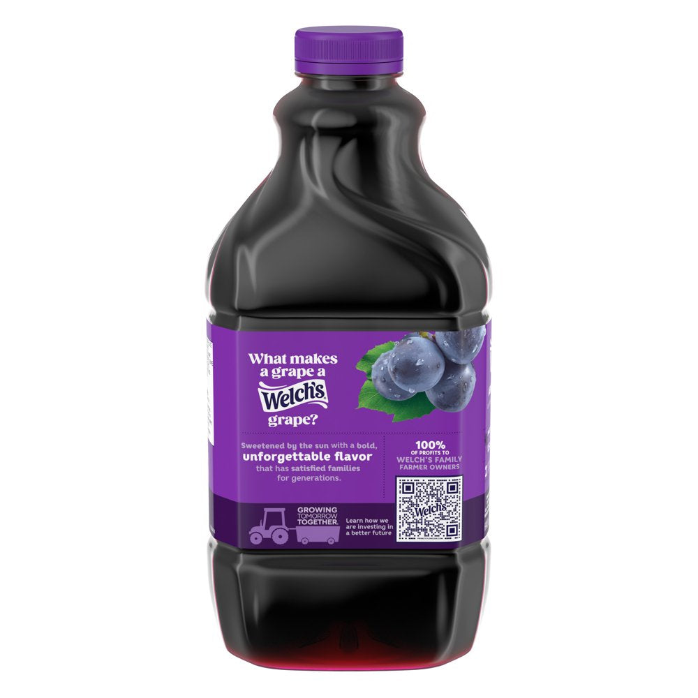 Welch'S 100% Grape Juice, Concord Grape, 64 Fl Oz Bottle