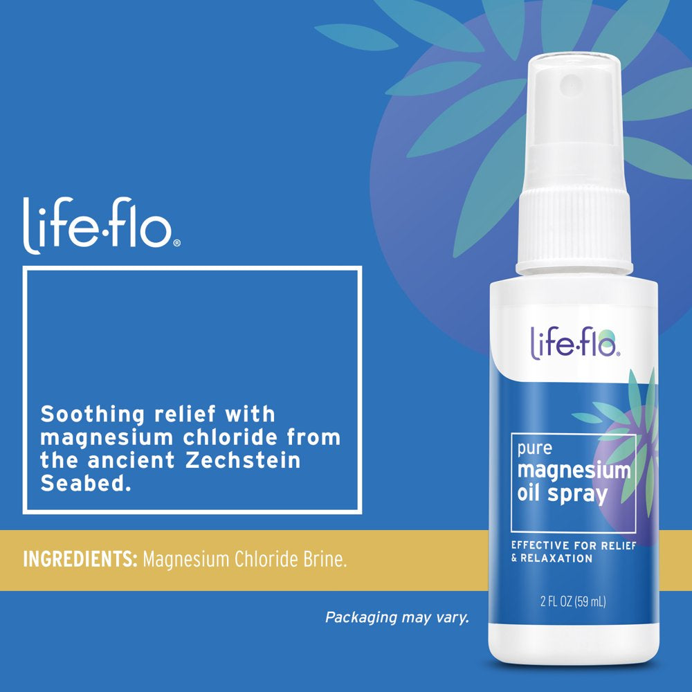 Life-Flo Pure Magnesium Oil | Spray | 2 Oz