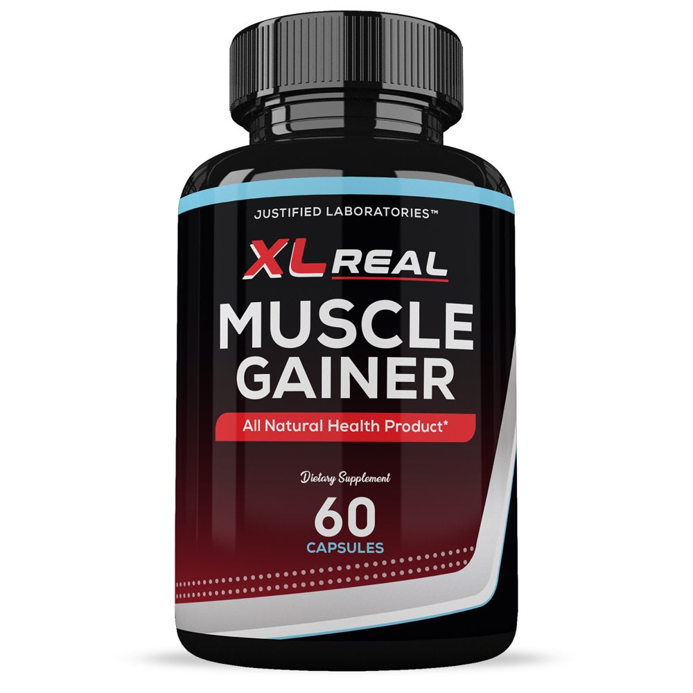 (5 Pack) XL Real Muscle Gainer Men’S Health Supplement 1484Mg 300 Capsules