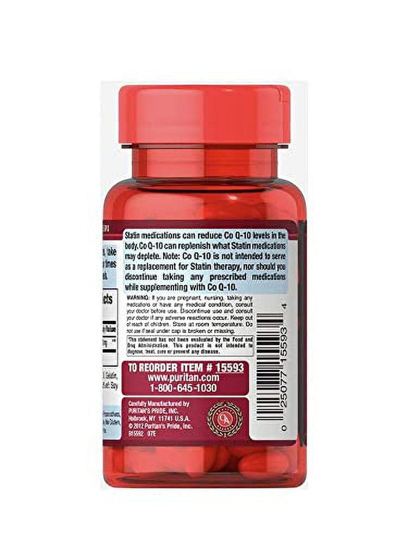 Q-Sorb Coq10 100Mg, Supports Heart Health, 60 Rapid Release Softgels by Puritan'S Pride, 60 Ct