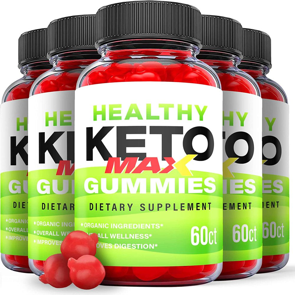 (5 Pack) Healthy Max Keto ACV Gummies - Supplement for Weight Loss - Energy & Focus Boosting Dietary Supplements for Weight Management & Metabolism - Fat Burn - 300 Gummies