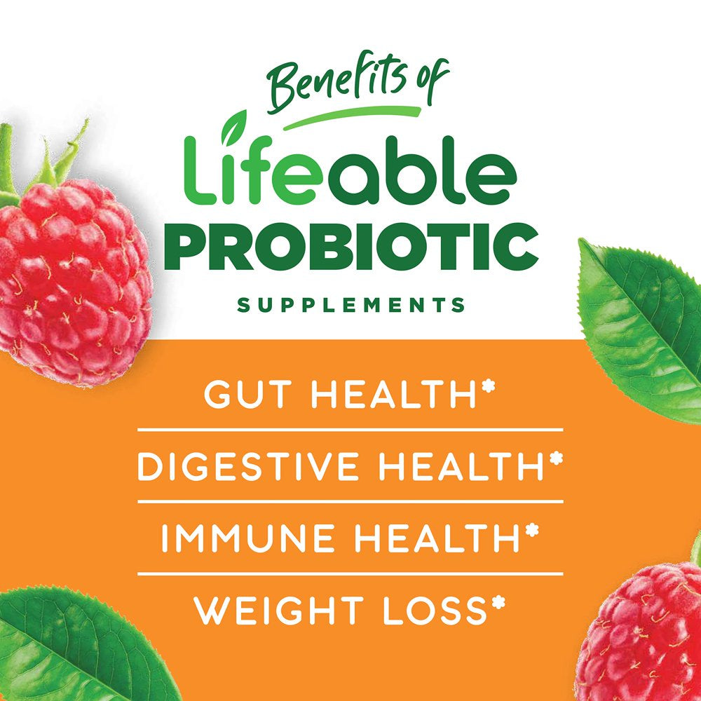 Lifeable Sugar Free Probiotics - 2 Billion CFU – 90 Gummies