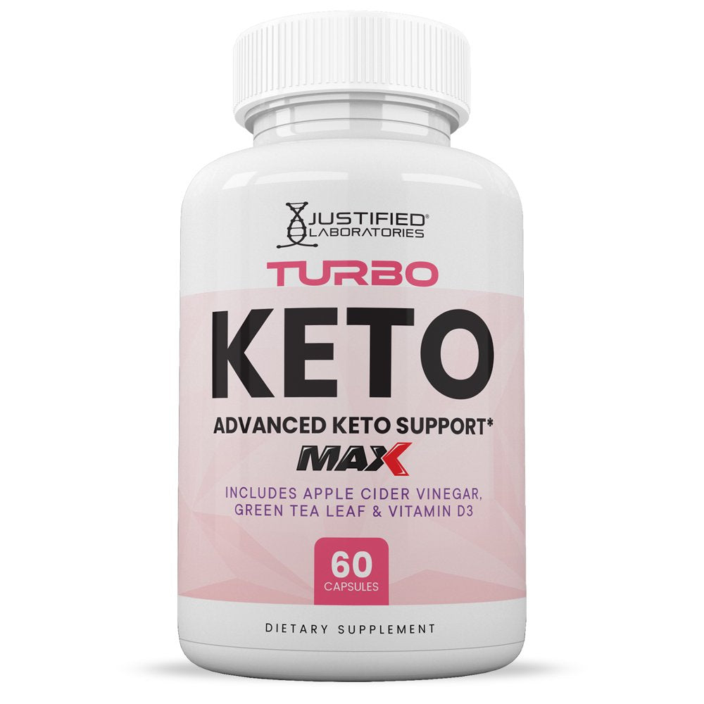 (2 Pack) Turbo Keto ACV MAX Pills 1675Mg Alternative to Gummies Dietary Supplement 120 Capsules