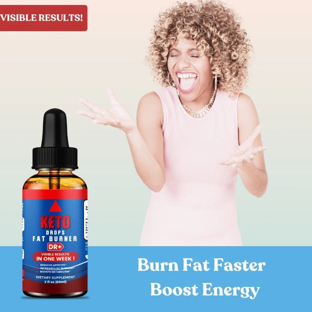 Natural Keto Fat Burner Drops: Effective Weight Loss, Metabolism Boost, Keto Diets | 2-Pack