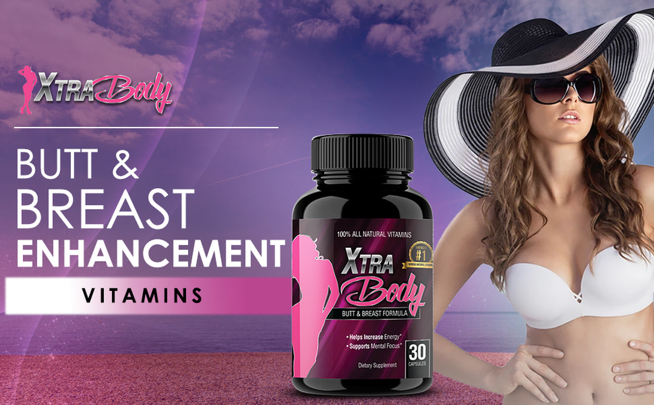 Xtrabody Butt Enhancement and Breast Enlargement Supplement - Estrogen Enhancer - Increases Libido, Reduces Menstrual Symptoms and Provides an Extra Boost of Energy (1 Bottle - 30 Capsules)