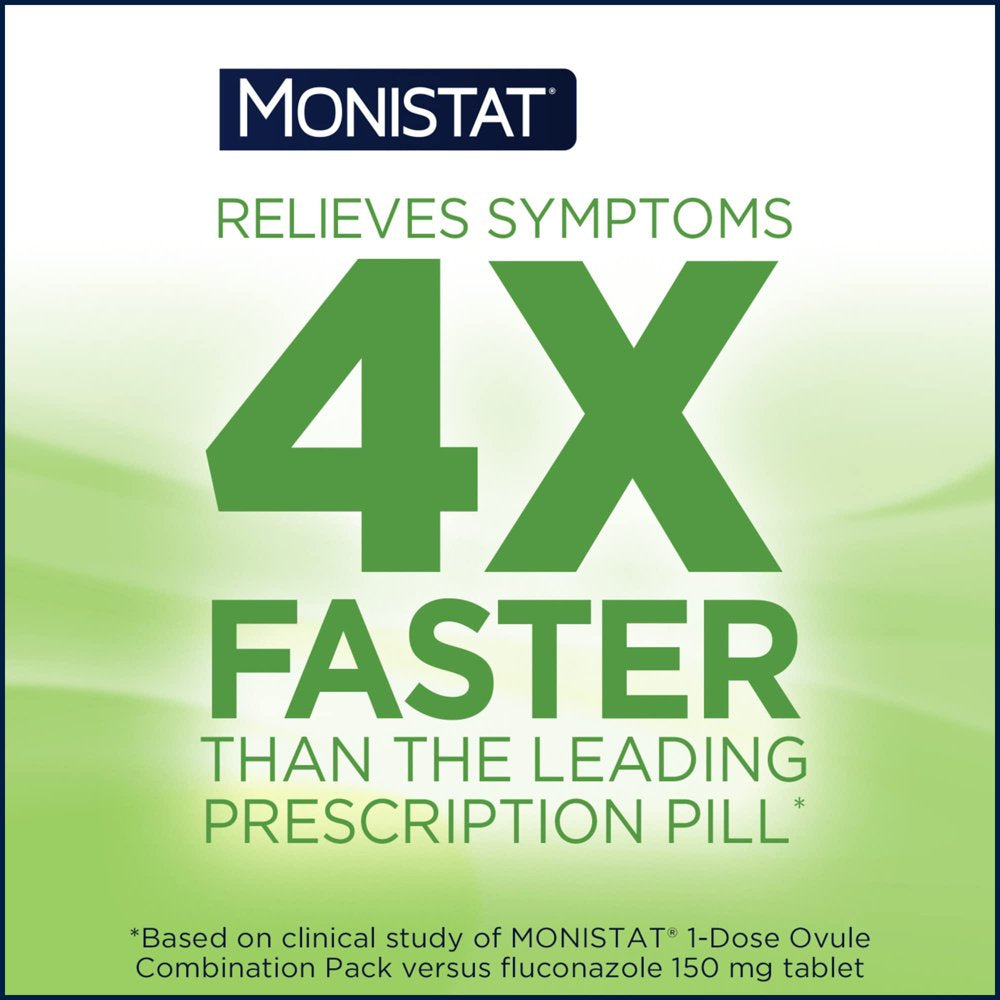 Monistat 3 Day Yeast Infection Treatment for Women, 3 Miconazole Cream Filled Applicators