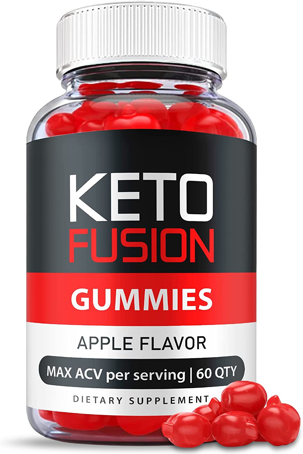 Keto Fusion Gummies - Official Formula, Vegan - Keto Fusion ACV Gummies Advanced Weight Apple Loss Cider, Fusion Keto Gummies with Apple Cider Vinegar, Vitamin B12, B6, Beet Root Juice (60 Gummies)