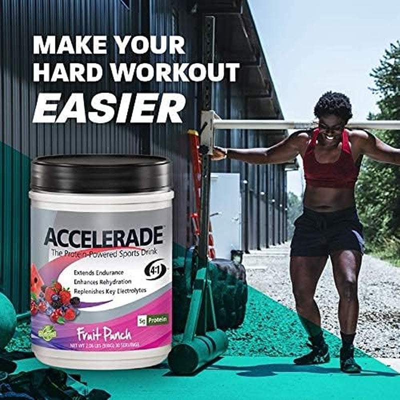 Accelerade Pacifichealth, All Natural Sport Hydration Drink Mix with Protein, Carbs, and Electrolytes for Superior Energy Replenishment - Net Wt. 2.06 Lb, 30 Serving (Lemon Lime) with Shaker