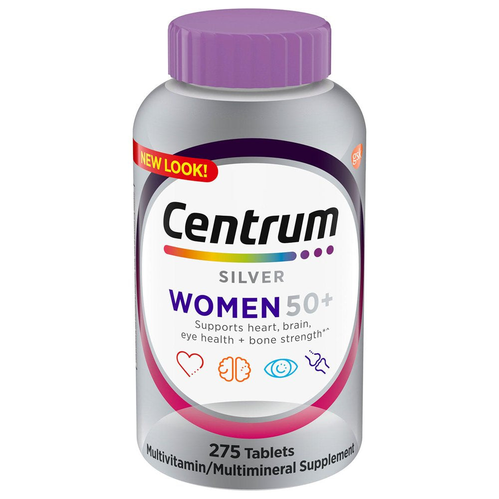 Centrum Silver Multivitamins for Women over 50, Multimineral Supplement (275 Ct)
