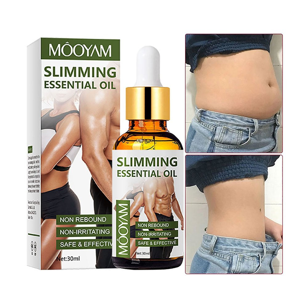 Yifudd Abdominal Massage Essential Oil Fitness Exercise Sweating Fever Fat Burning Fat Burst Milk Essential Oil,Relaxing Massage Oil & Spa Gift 30Ml