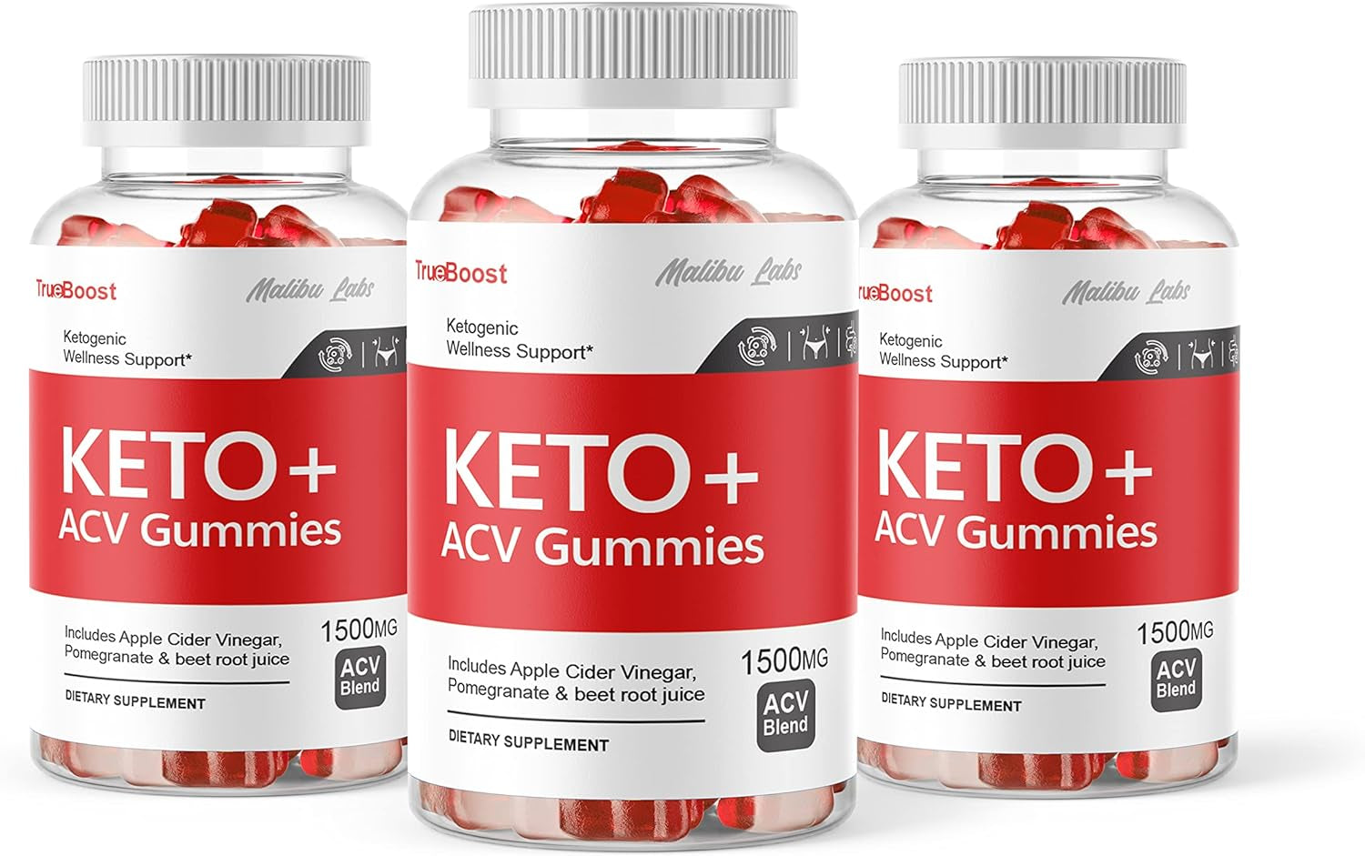 Trueboost Keto + ACV Gummies, Apple Cider Vinegar Ketosis, Gummies 1500MG Once a Day Advanced Formula Ketosis, True Boost Ketogenic Support Supplement, Ketos Shark Gummy, (3 Pack) 90 Day Supply