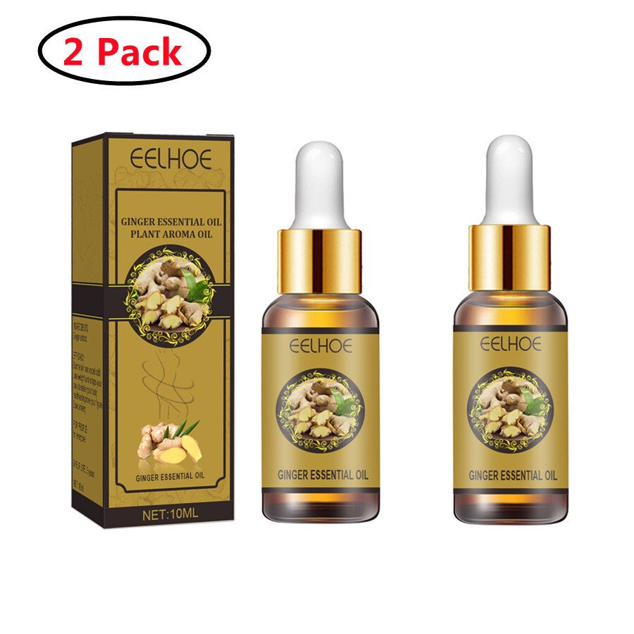 2 Pack Belly Drainage Ginger Oil, Reduce Adipose Tissue and Fat Cells Relieve Muscle Soreness and Swelling and Pain Relief