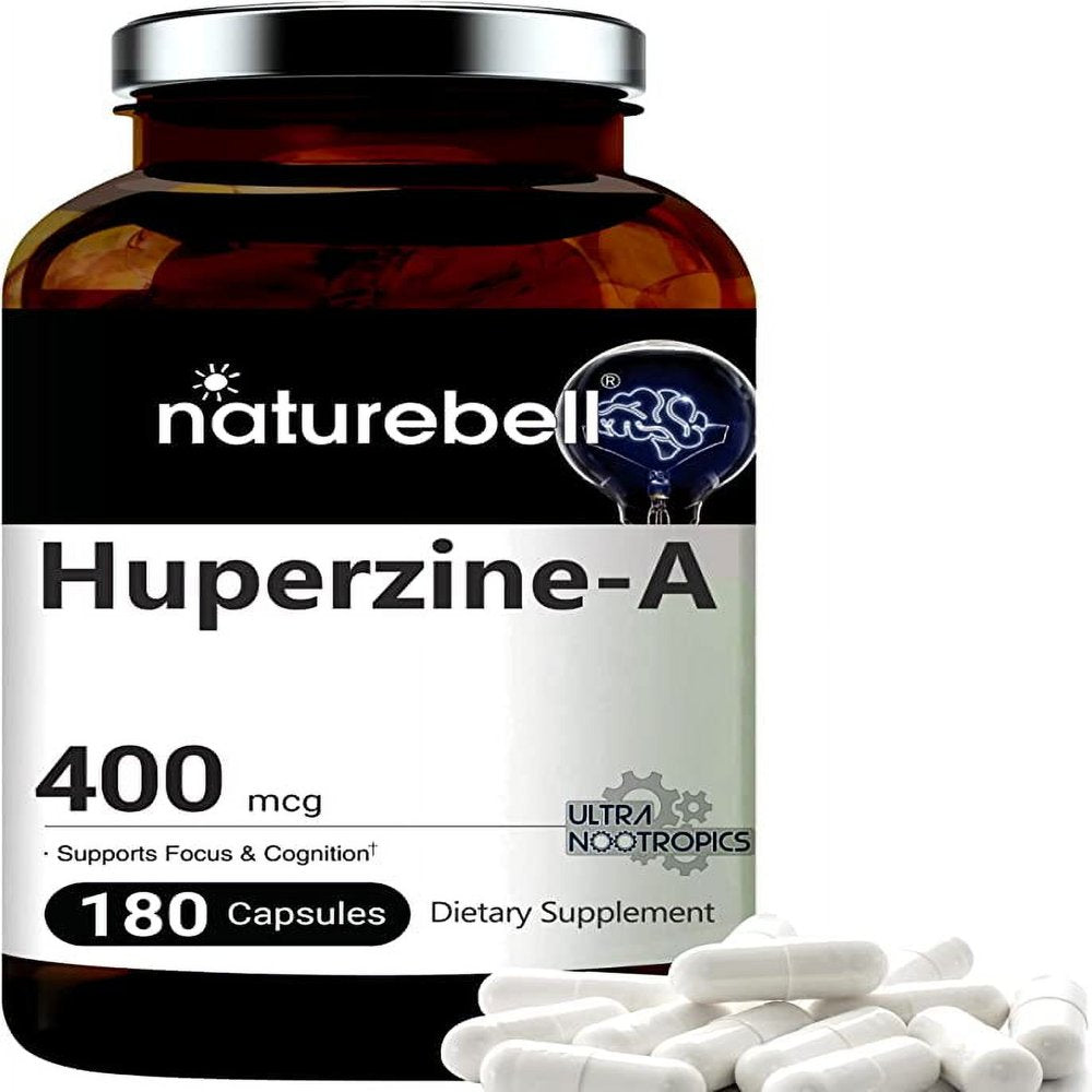 Naturebell Huperzine-A, 400Mcg per Count, 180 Capsules