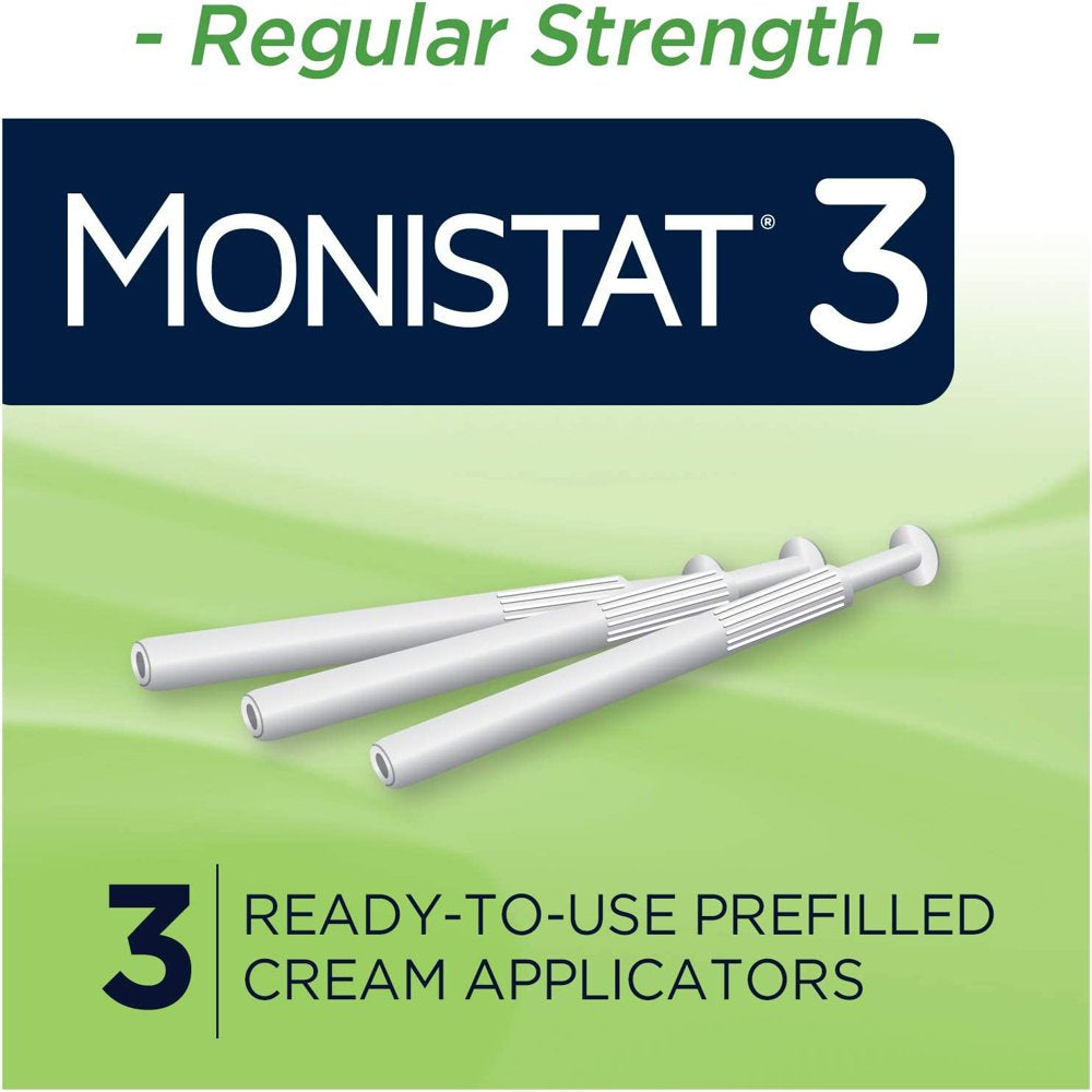 Monistat 3-Day Yeast Infection Treatment Pre-Filled Cream Applicators, 3 Ct (Pack - 1)