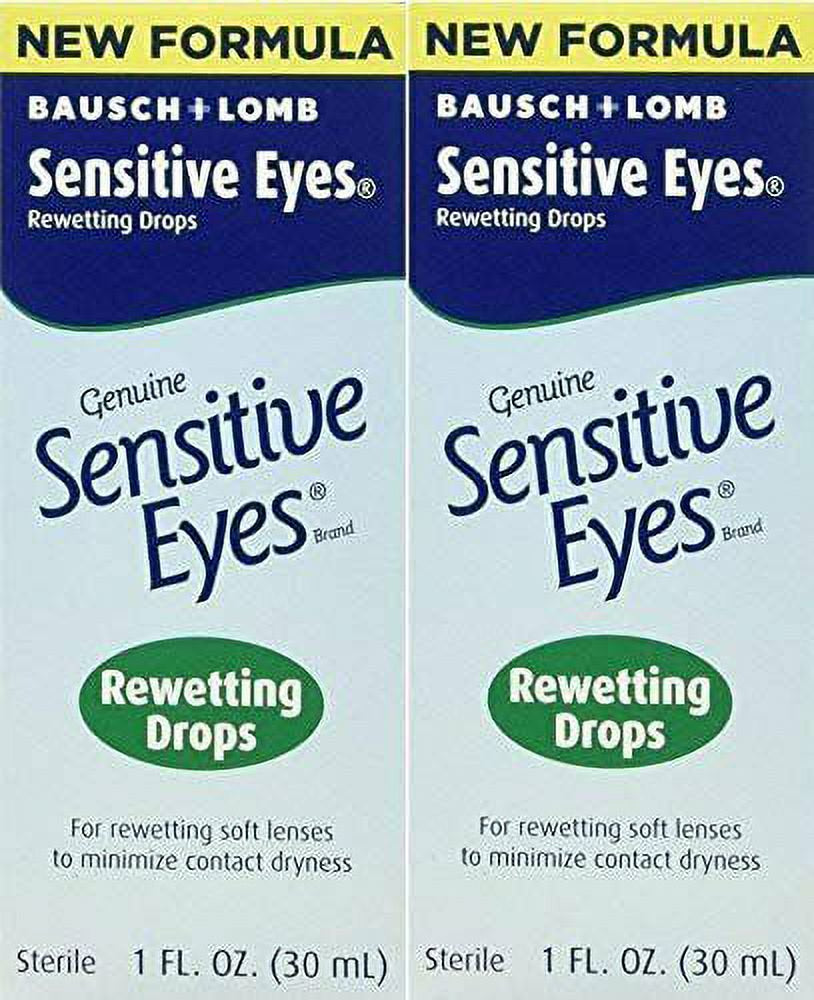 Bausch & Lomb Sensitive Eyes Rewetting Drops, 1-Ounce Bottles Pack of 3