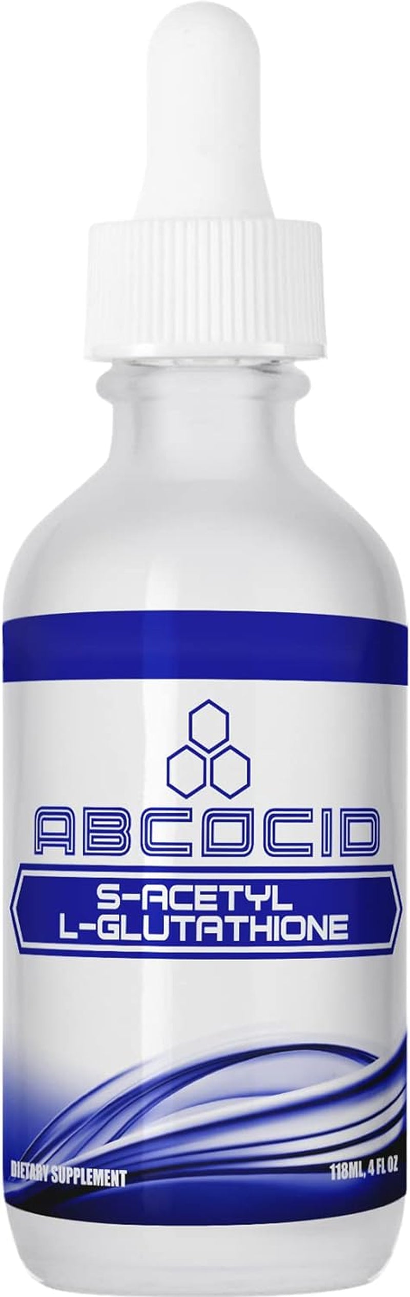 ABCOCID S-Acetyl L-Glutathione 95 Mg, 4 Oz Liquid, 240 Servings, Made in USA, Quick Absorption, Quality Potent Ingredients, Non-Gmo, GMP Certified, Cruelty-Free Products