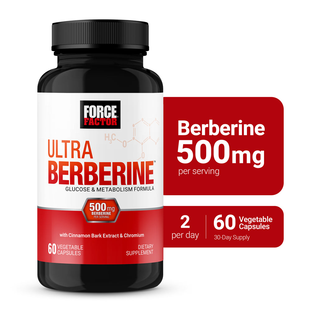 Ultra Berberine - Glucose & Metabolism Dietary Supplement - 60 Vegetable Capsules