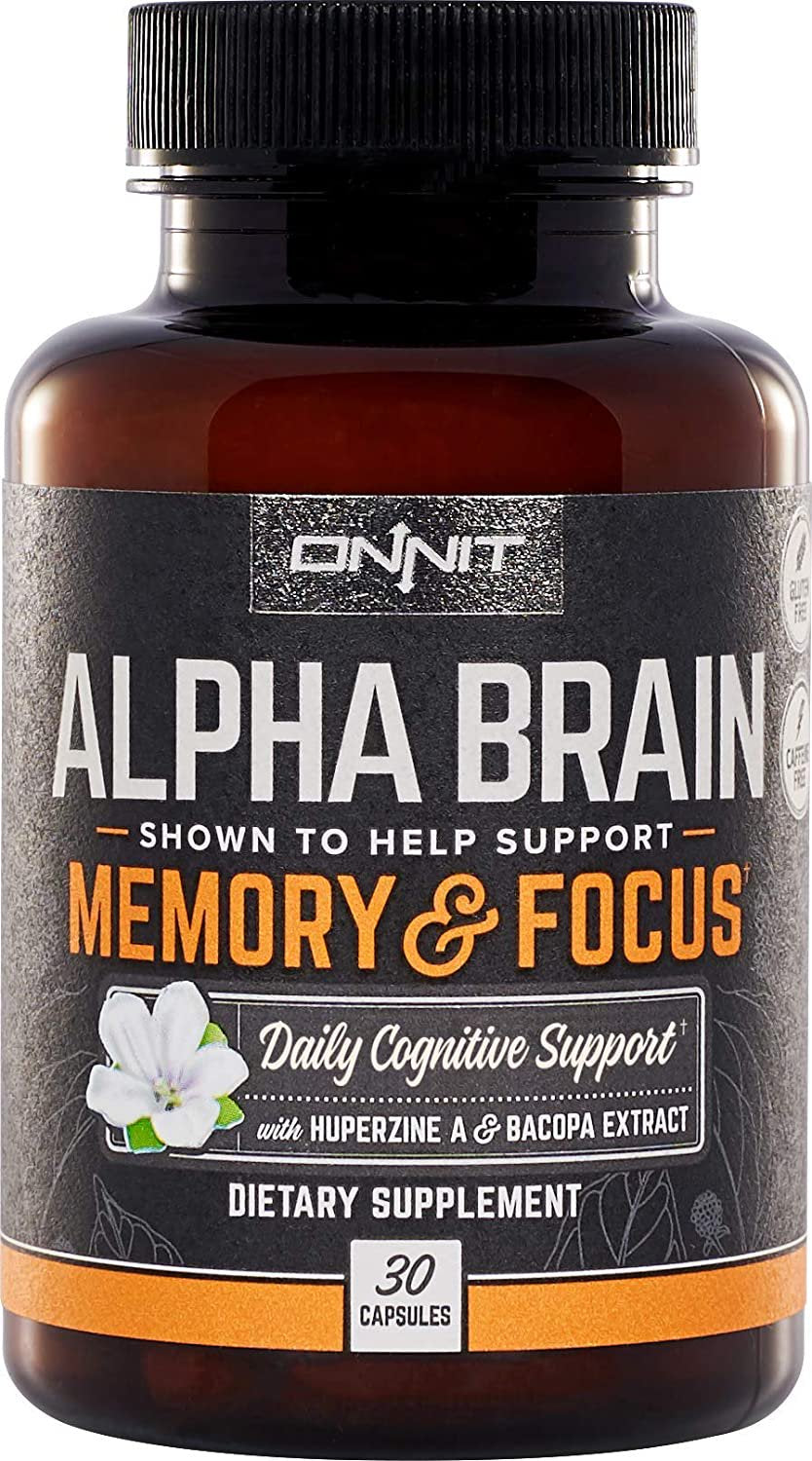 Onnit Alpha Brain (30Ct) & New Mood (30Ct) Nootropics Brain Support Supplement with Shroom Tech Sport (28Ct) - Caffeine-Free, Clinically Studied Ingredients for Memory & Focus - for Men & Women