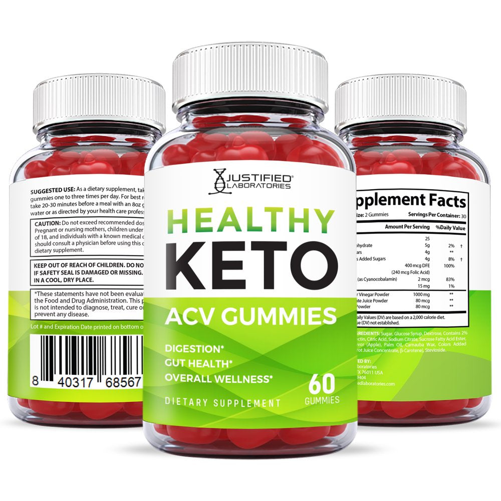 (3 Pack) Health Keto ACV Gummies 1000MG Dietary Supplement 180 Gummys