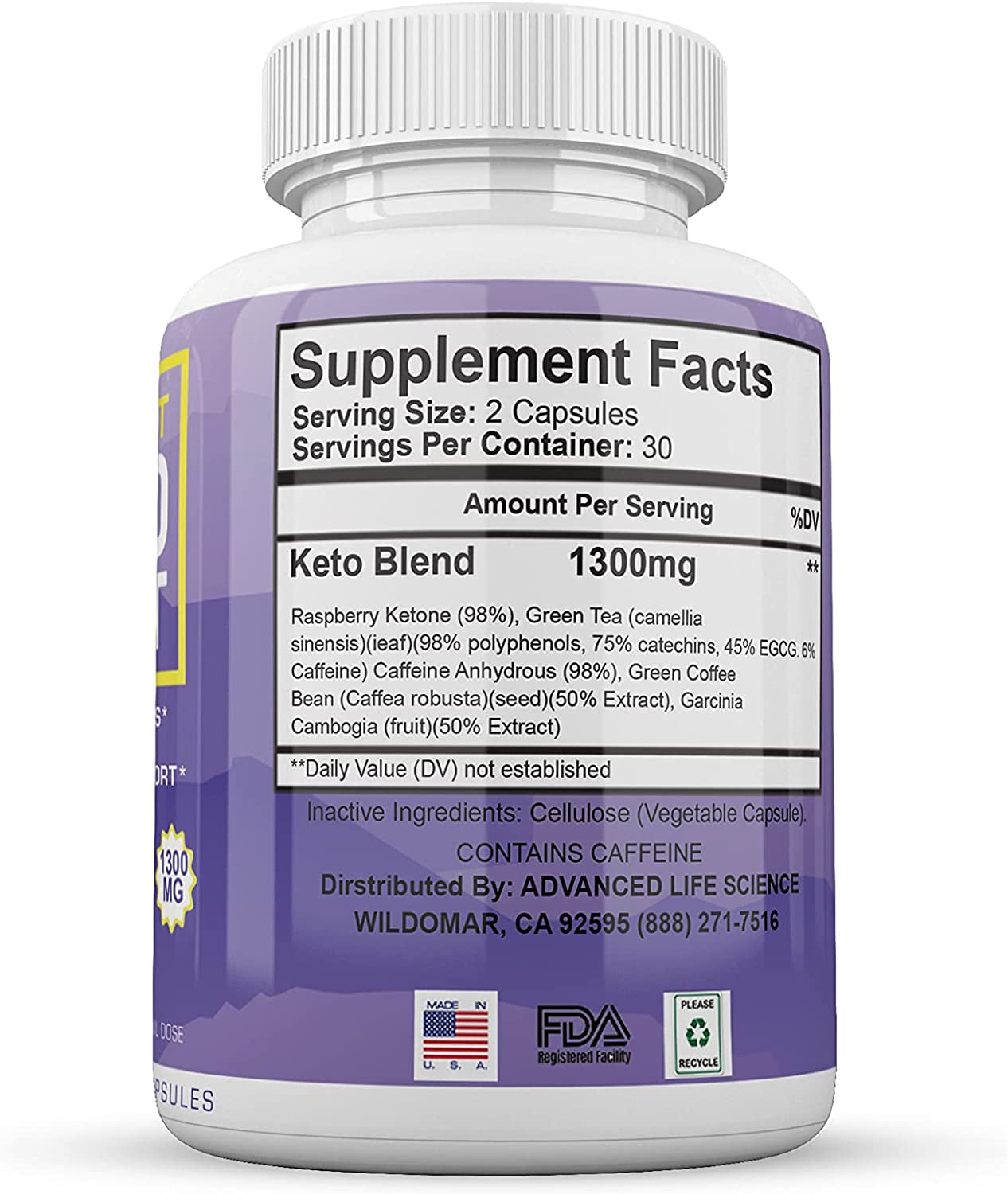 (Official) Ultra Fast Keto Boost, Advanced Ketogenic Pill Shark Formula 1300Mg, Made in the USA, (2 Bottle Pack), 60 Day Supply Tank