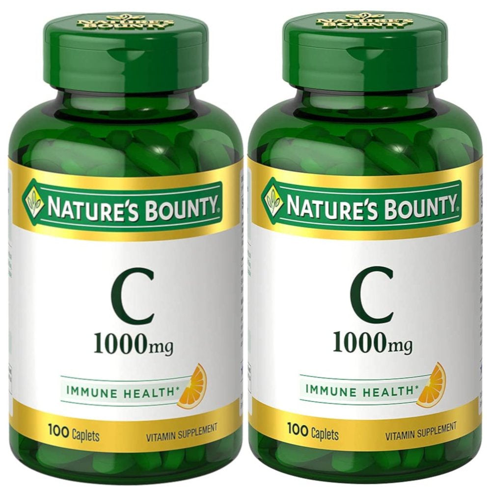 Nature'S Bounty Vitamin C 1000 Mg Immune Health Caplets 100 Ea (Pack of 2)