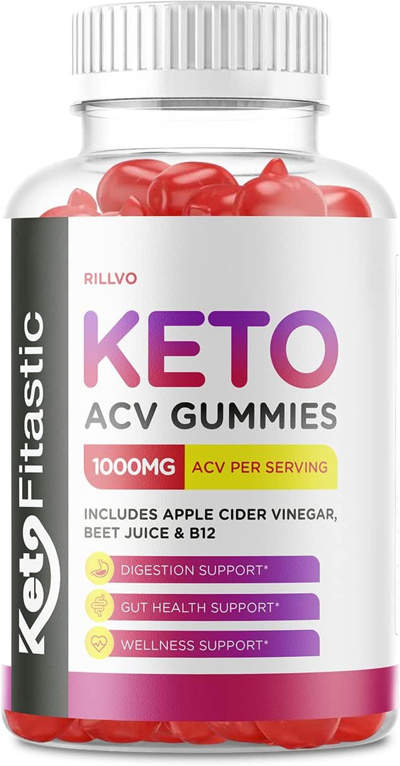 Keto Fitastic ACV Gummies - Advanced Formula Fitastic Keto Apple Cider Vinegar Gummies (60 Gummies)