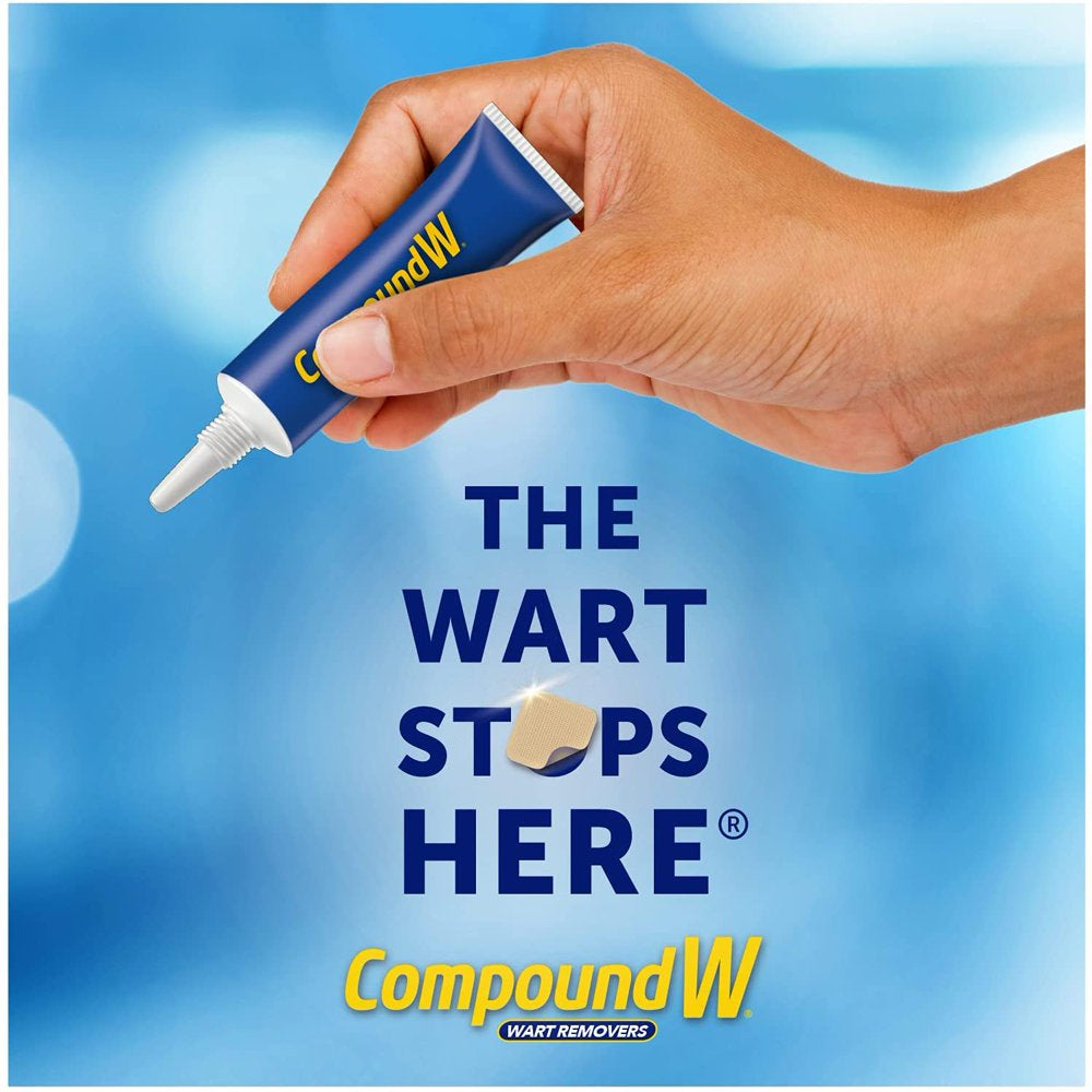 Compound W Maximum Strength Fast Acting Gel Wart Remover with 12 Conseal Patches, 0.25 Oz