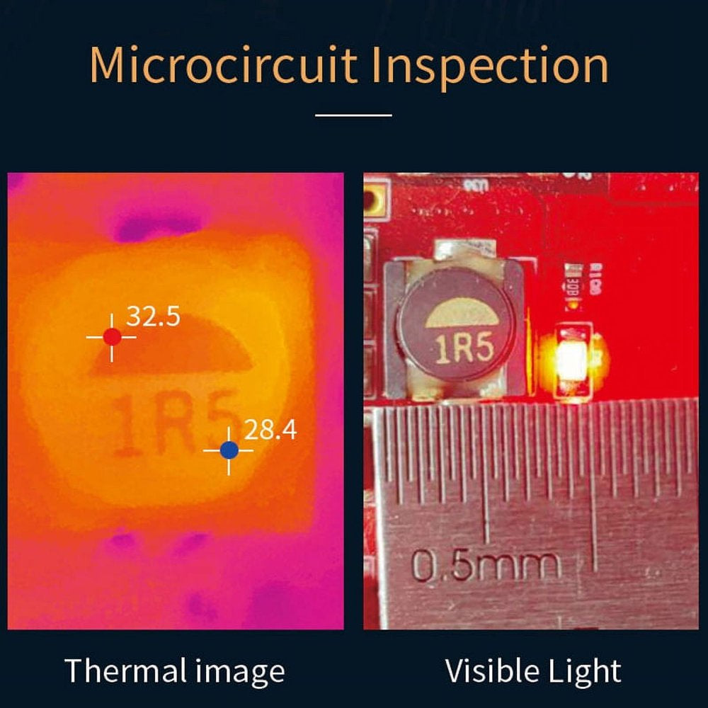 Infiray T2S plus Infrared Thermal Imaging Camera Industrial Circuit Board Floor Detection Thermal Imager for Phone