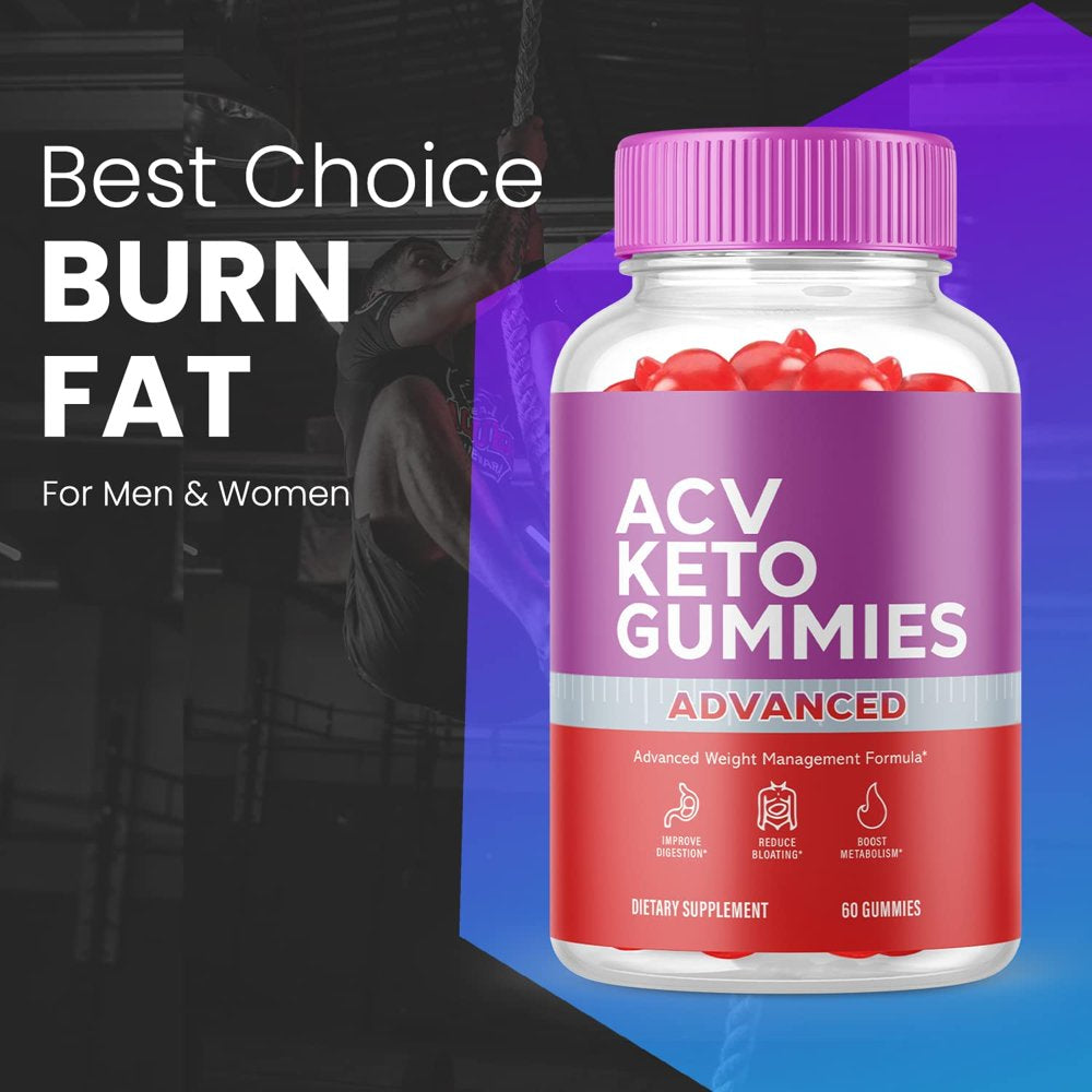 (1 Pack) ACV Keto Gummies - Supplement for Weight Loss - Energy & Focus Boosting Dietary Supplements for Weight Management & Metabolism - Fat Burn - 60 Gummies