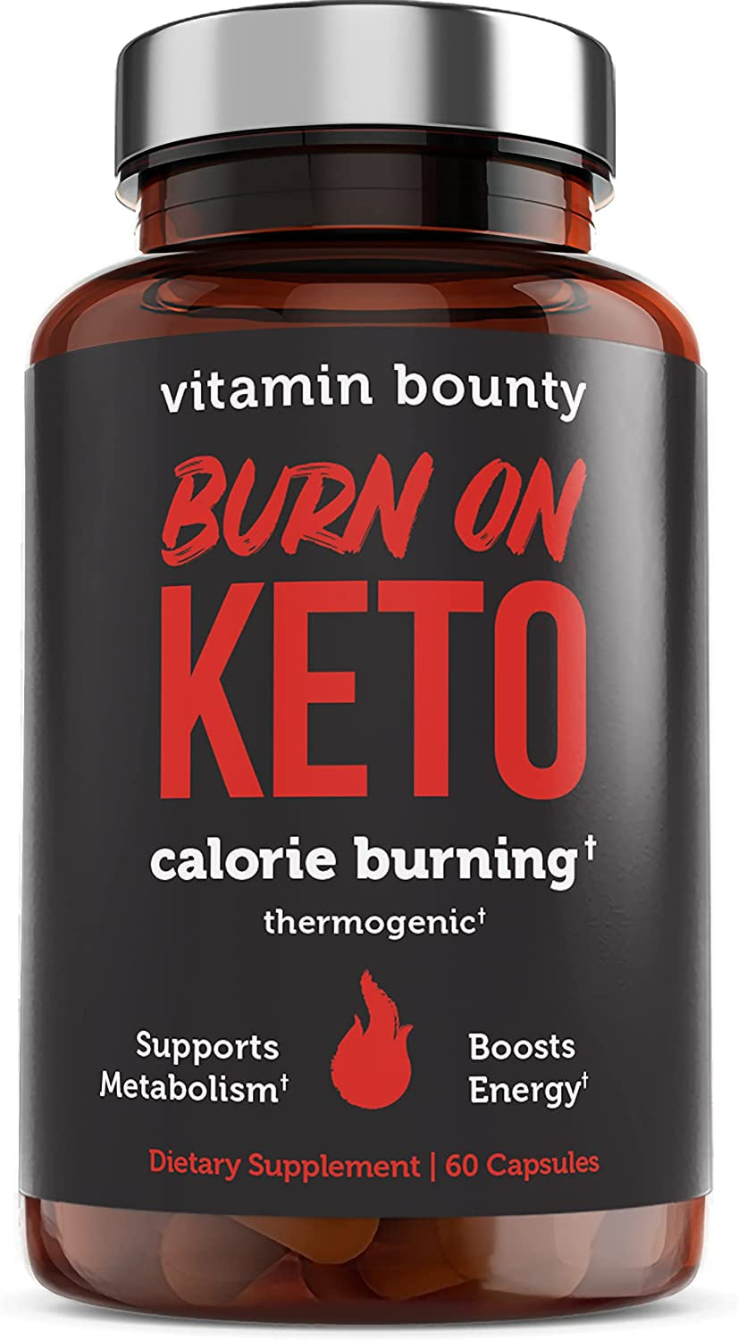 Vitamin Bounty Keto Multivitamin - Keto Vitamins, Keto Multivitamin Women and Men, Electrolytes with Vitamin C, Magnesium, Collagen, Potassium, MCT, Energy Support (Burn on Keto) 60 Caps