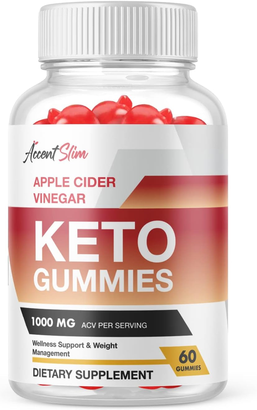 Accent Slim ACV Gummies - Vegan, Non GMO - Accent Slim ACV Keto Gummies with Apple Cider Vinegar, Accent Slim Keto Gummies with ACV for Ketosis, Advanced Formula Ketogenic (1 Pack)