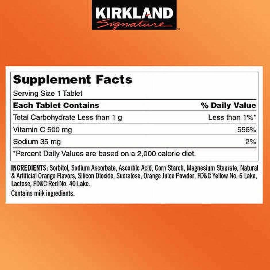 Chewable Vitamin C 500 Mg., 500 Tablets