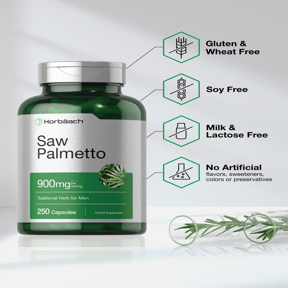 Saw Palmetto Extract | 900Mg | 250 Capsules | by Horbaach