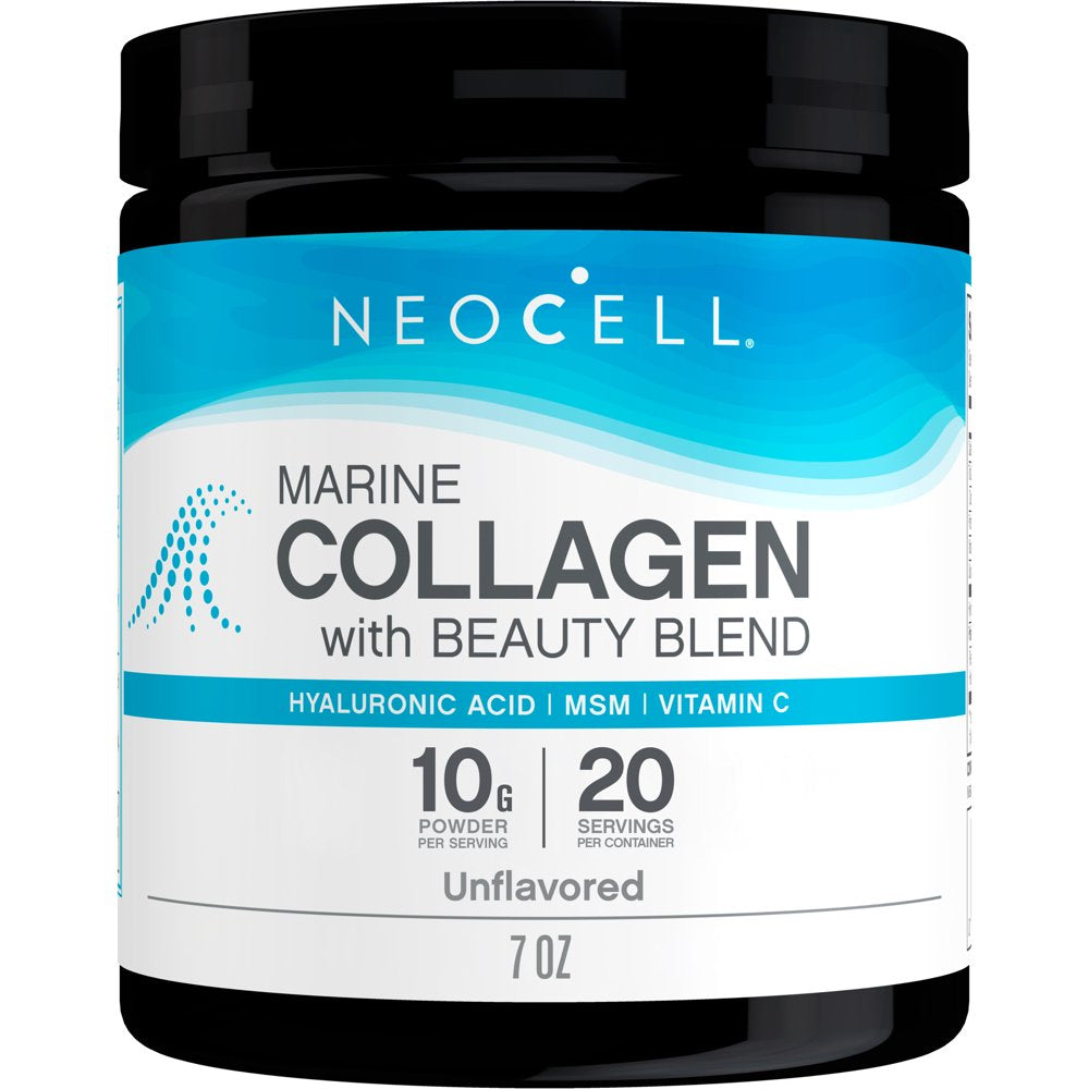 Neocell Marine Collagen Dietary Supplement Powder, Unflavored, 10 G, 7 Oz